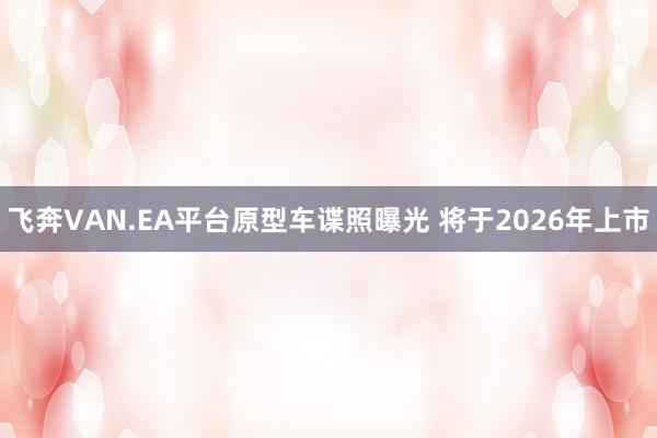 飞奔VAN.EA平台原型车谍照曝光 将于2026年上市